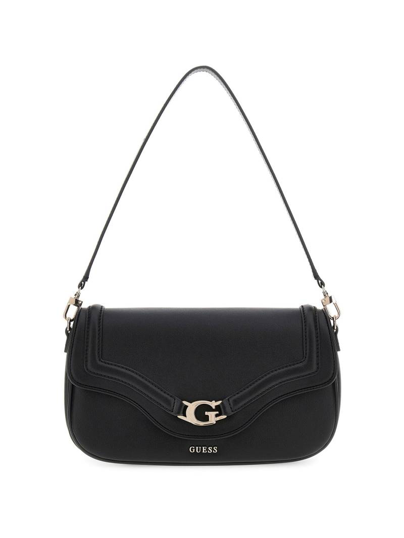 GUESS - DEA FLAP SHOULDER BAG bla / black von GUESS