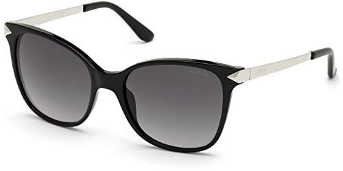 GUESS Damen 0 Sonnenbrille, shiny black, 56 von GUESS