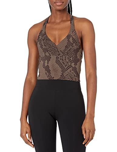 GUESS Damen Ärmelloses Erin Tank Top, Python Brown Combo, Klein GUESS Damen Ärmelloses Erin Tank Top, Python Brown Combo, Klein von GUESS