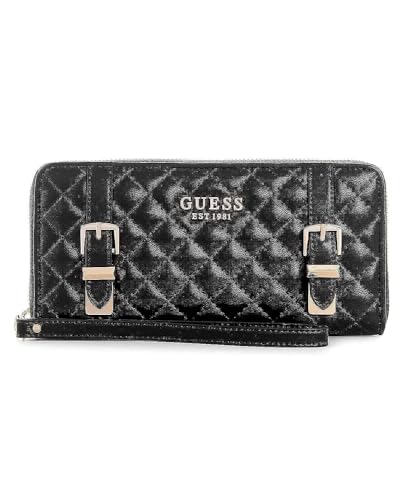 GUESS Damen Adam Reißverschluss, Geldbörse, Schwarz von GUESS