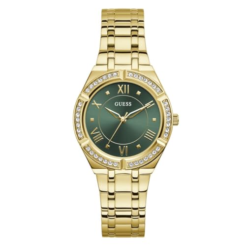 GUESS Damen Analog Quarz Uhr mit Edelstahl Armband GW0033L8 von GUESS