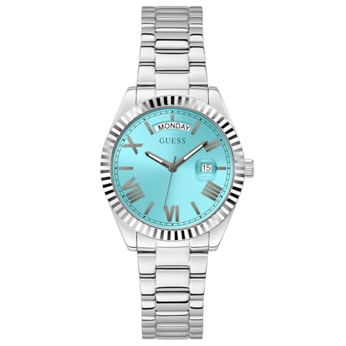 GUESS Damen Analog Quarz Uhr mit Edelstahl Armband GW0308L4 GUESS Damen Analog Quarz Uhr mit Edelstahl Armband GW0308L4 von GUESS