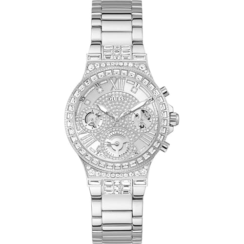 GUESS Damen Analog Quarz Uhr mit Edelstahl Armband GW0320L1 von GUESS