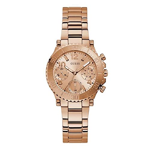 GUESS Damen Analog Quarz Uhr mit Edelstahl Armband GW0465L2 von GUESS