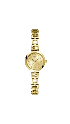 GUESS Damen Armbanduhr Lady G mit goldfarbenem Edelstahlarmband, 3 Bar, Gehäusedurchmesser: 26 mm, GW0549L2 GUESS Damen Armbanduhr Lady G mit goldfarbenem Edelstahlarmband, 3 Bar, Gehäusedurchmesser: 26 mm, GW0549L2 von GUESS