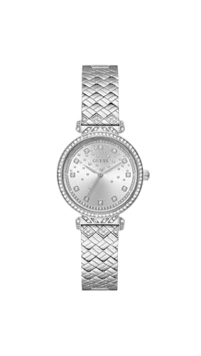 Guess Damen Analog Quarz Uhr mit Edelstahl Armband GW0763L1 von GUESS