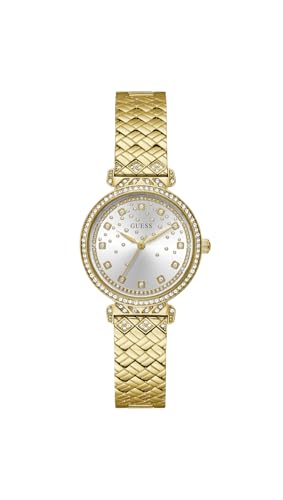 GUESS Damen Analog Quarz Uhr mit Edelstahl Armband GW0763L2 von GUESS