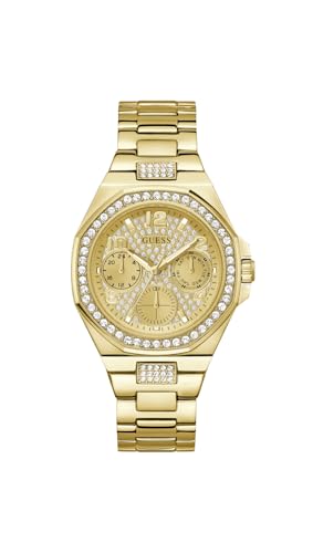 Guess Damen Analog Quarz Uhr mit Edelstahl Armband GW0777L2 von GUESS