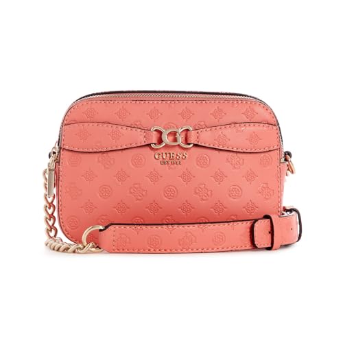 GUESS Damen Arlena Camera Crossbody Kameratasche, Korallen-Logo von GUESS