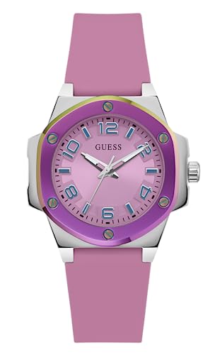 GUESS Damen Armbanduhr 38 mm Armband Silikon GW0556L1 von GUESS