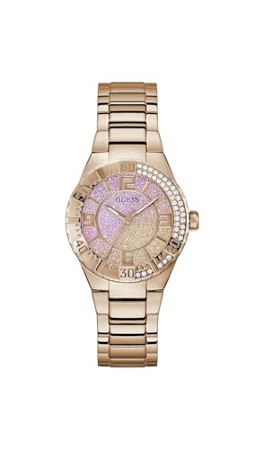 GUESS Damen-Armbanduhr GW0882L3, analog, rosa Zifferblatt GUESS Damen-Armbanduhr GW0882L3, analog, rosa Zifferblatt von GUESS