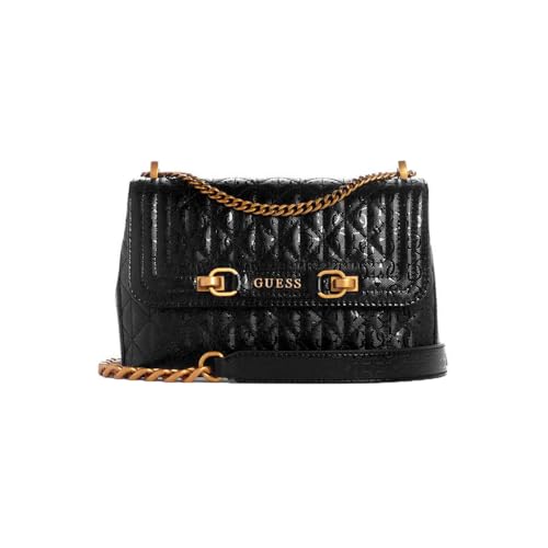 GUESS Damen Aveta Convertible Flap, Crossbody-Klappe, Schwarz von GUESS