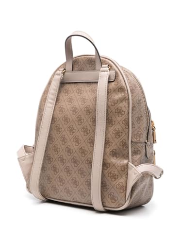 GUESS Damen Back Manhattan Rucksack Large, Latte-Logo von GUESS