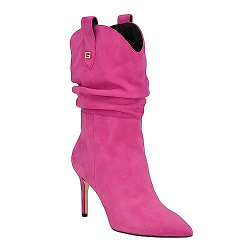 GUESS Damen Benisa Mode-Stiefel, Rosa Wildleder 660, 39 EU von GUESS