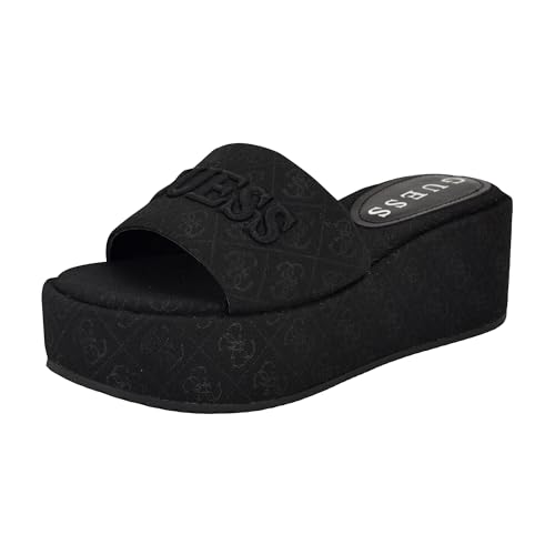 GUESS Damen Bintai Sandale, Black Logo 001, 37.5 EU GUESS Damen Bintai Sandale, Black Logo 001, 37.5 EU von GUESS