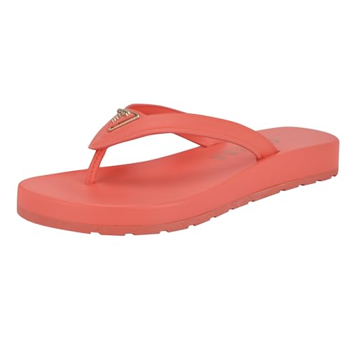 GUESS Damen Candry Closeout Flipflop, Orange 800, 38.5 EU von GUESS