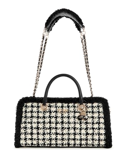 GUESS Damen Cristi Shoulder Satchel Ranzen, Schwarz Multi von GUESS