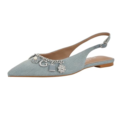 GUESS Damen Daisee Ballerinas, Light Blue Denim 450, 39 EU GUESS Damen Daisee Ballerinas, Light Blue Denim 450, 39 EU von GUESS
