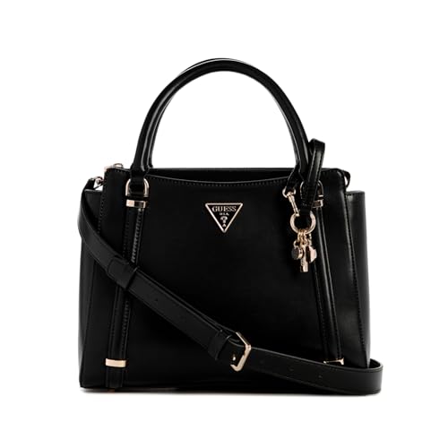 GUESS Damen Daryna 2 Comp Satchel Ranzen, Schwarz von GUESS