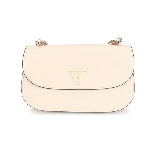 GUESS Damen Daryna Convertible Crossbody Flap Umhängetasche, Knochen von GUESS