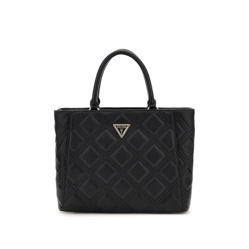GUESS Damen Deesa Tote Tragetasche, Griffe Oben, Schwarz von GUESS