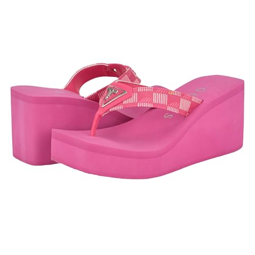 GUESS Damen Demmey Sandale, Fuchsia Pink 650, 41 EU von GUESS