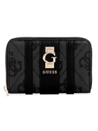 GUESS Geldbörse Erenia Zip Around Wallet Coal Logo dunkelgrau von GUESS