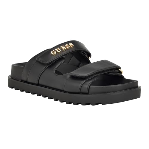 GUESS Damen Fabulon Flache Sandale, schwarz 001, 36 EU GUESS Damen Fabulon Flache Sandale, schwarz 001, 36 EU von GUESS
