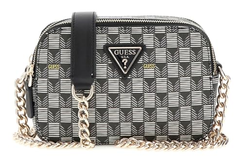 GUESS Damen G Wave Camera Crossbody Umhängetasche, Schwarzes Logo von GUESS