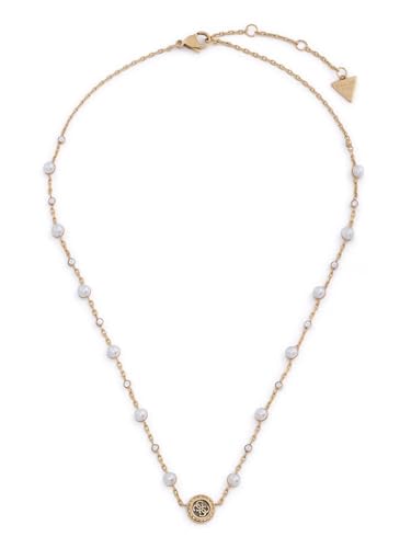 GUESS Damen-Halskette Multi Pearls 4G Goldfarben JUBN05515JWYGT/U von GUESS
