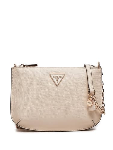 GUESS Damen Ilia Doppelfach Reißverschluss, Crossbody Top Zip, Stein von GUESS