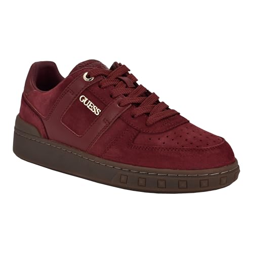 Guess Damen Inart Sneaker, Dark Red Suede 600, 37.5 EU von GUESS