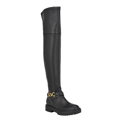 GUESS Damen Jellio Overknee-Stiefel, Schwarz 001, 36.5 EU von GUESS