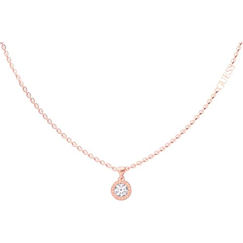 GUESS Damen-Kette Edelstahl Zirkonia One Size, Roségold 88668341 von GUESS