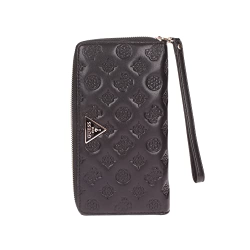 GUESS Damen LA Femme SLG Cheque Wallet, Schwarz von GUESS