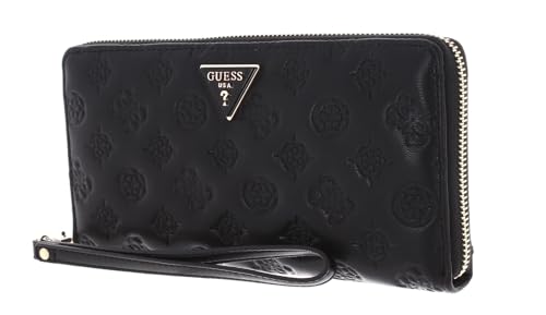GUESS Damen LA Femme SLG Cheque Wallet, Schwarz von GUESS