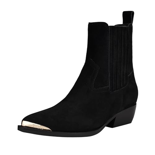 GUESS Damen Lanna Stiefelette, Black Suede 001, 36.5 EU GUESS Damen Lanna Stiefelette, Black Suede 001, 36.5 EU von GUESS