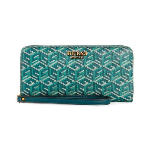 GUESS Damen Laurel Große Geldbörse mit Reißverschluss, Clutch, Hunter Logo von GUESS