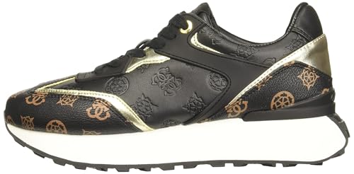 GUESS Damen Luchia Sneaker, Schwarz Multi, 38.5 EU von GUESS