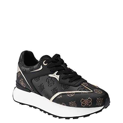 GUESS Damen Luchia Sneaker, Schwarz Multi, 40 EU von GUESS