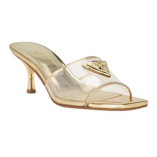 GUESS Damen Lusie Sandale mit Absatz, Gold 710, 35 EU von GUESS