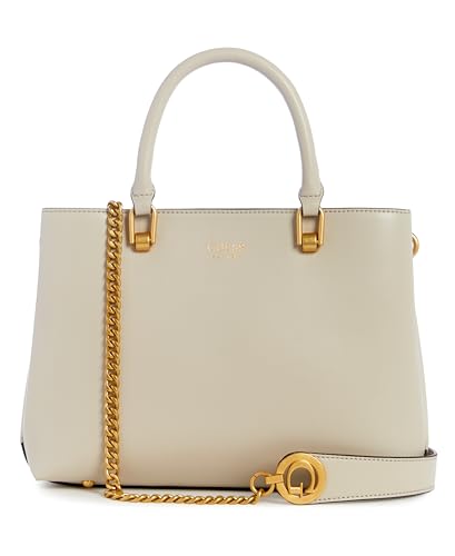 GUESS Damen Masie Girlfriend Satchel Umhängetasche, Griffe Oben, Stein von GUESS