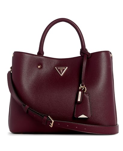 GUESS Damen Meridian Girlfriend Satchel Schulranzen, Griffe Oben, Amethyst von GUESS