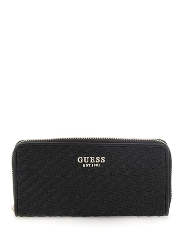 GUESS Damen Mirema SLG Large Zip Around Handtasche, Schwarz von GUESS