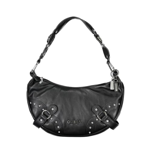 GUESS Damen Natalya Hobo, Schultertasche, Schwarz von GUESS