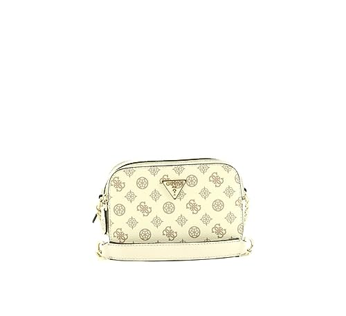 GUESS Damen Noelle Crossbody CAM Handbag, Cream Logo von GUESS