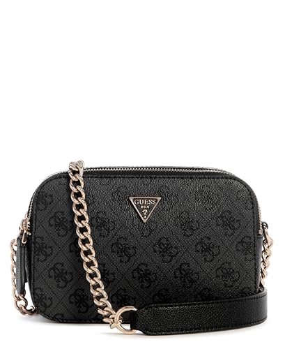 GUESS Damen Noelle Ii Crossbody Kamera Umhängetasche, Kohle-Logo von GUESS