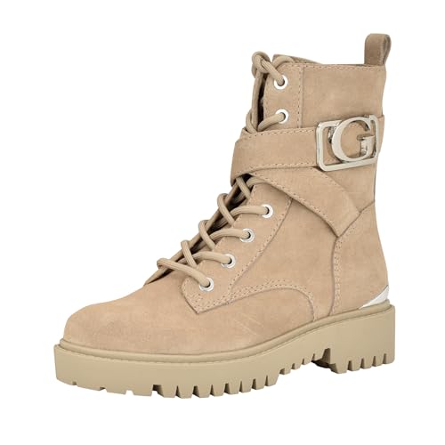 GUESS Damen Orana Springerstiefel, Taupe Suede 240, 38.5 EU von GUESS