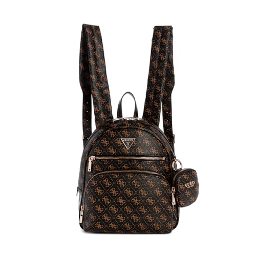GUESS Damen Power Play, Tech-Rucksack, Braunes Logo, Einheitsgröße von GUESS