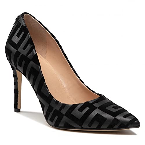 GUESS Damen Pumps Schuhe Piera 3 Pumps Synthetik Elegant Klassisch Logoprint elegant Pumps high Heel von GUESS